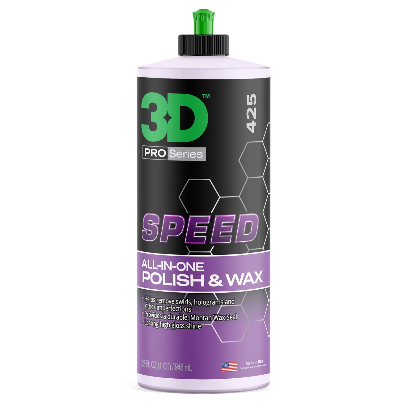 3D Speed Всичко в едно 425 Лакполировка Glaze Ваксово покритие 946ml