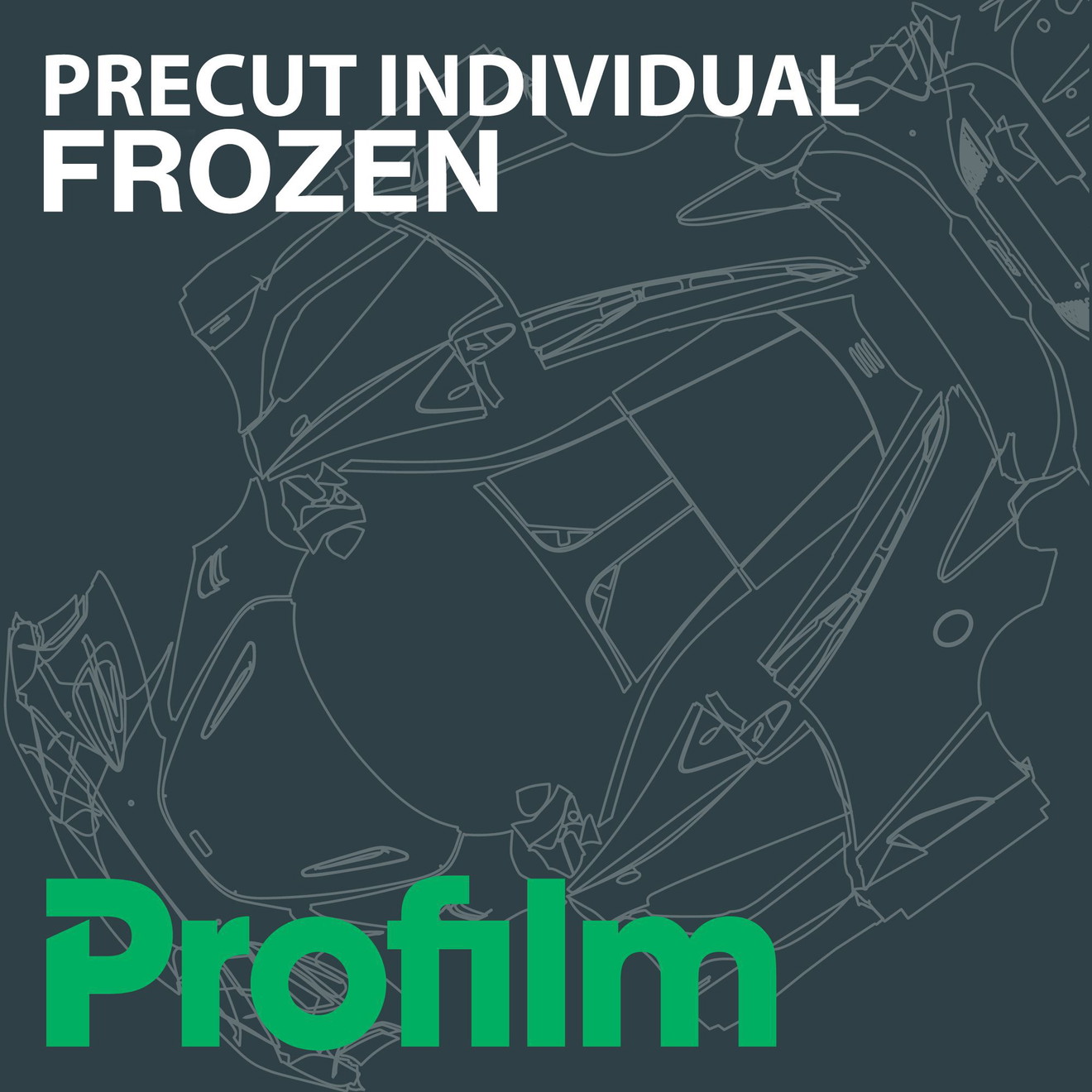 Profilm Custom PreCut FROZEN Lackschutzfolie pro lfm