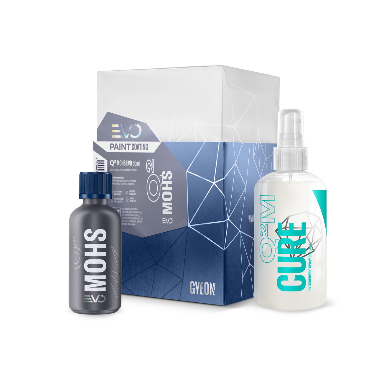 GYEON Q2 Mohs EVO Auto Keramikbeschichtung Set 50ml Keramikbeschichtung & Keramikerversiegelung