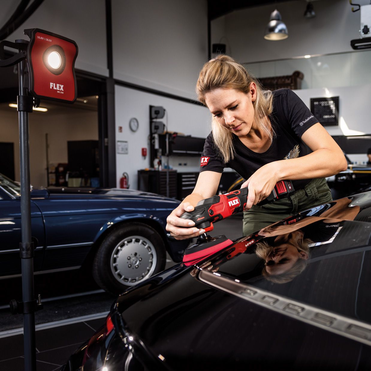 Flex Poliermaschine Akku Rotation PE 18V