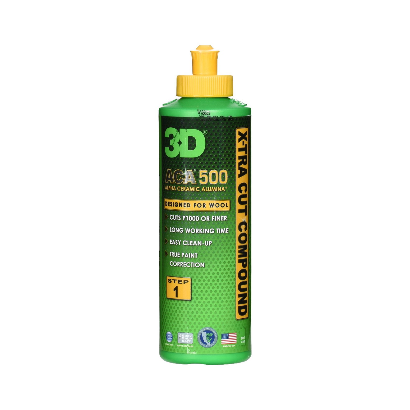 3D ACA X-TRA 500 Lackpolitur Cutting 236ml Polish de peinture 3D ACA X-TRA 500 Cutting 236ml