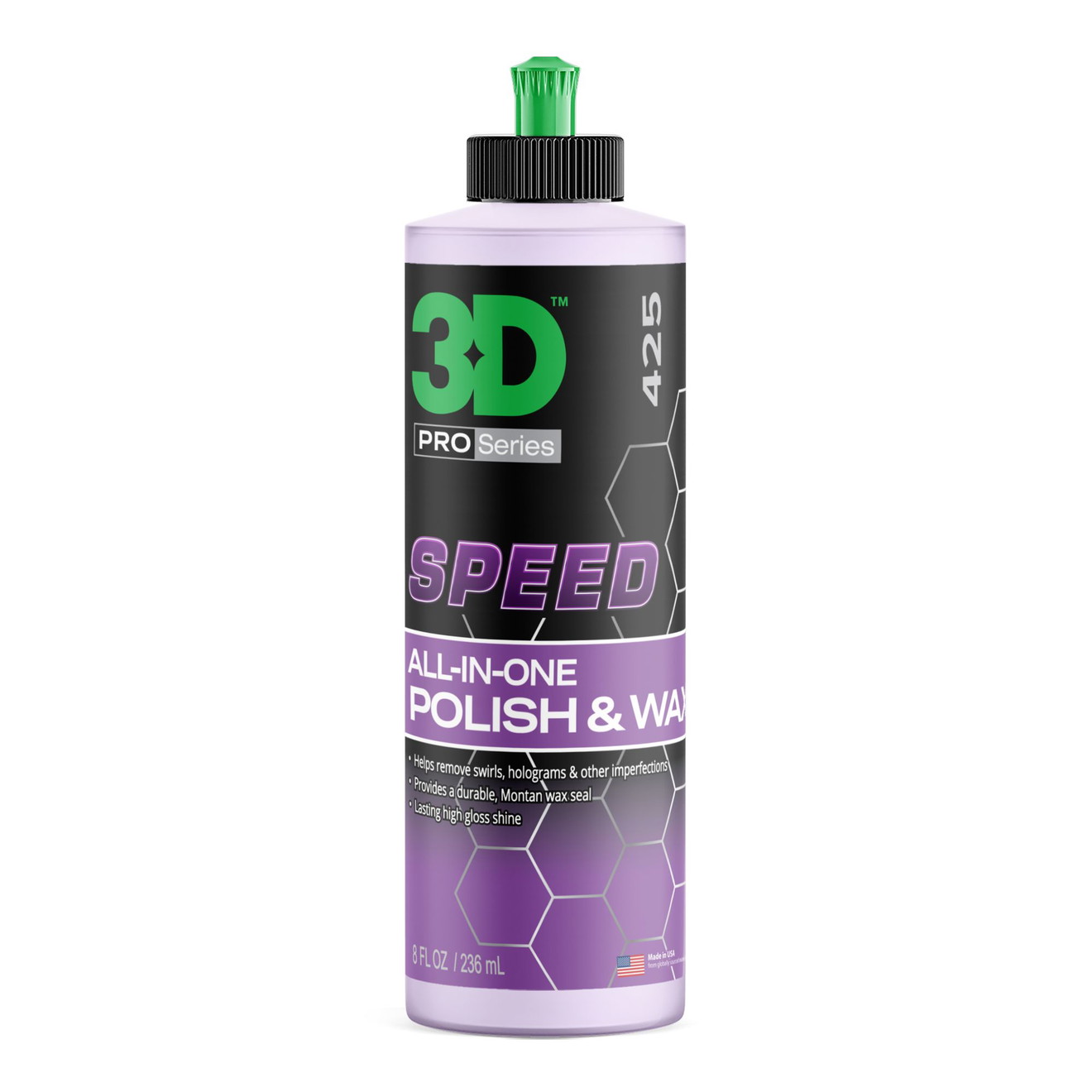 3D Speed All in One 425 Lackpolitur Glaze Wachsversiegelung 236ml
