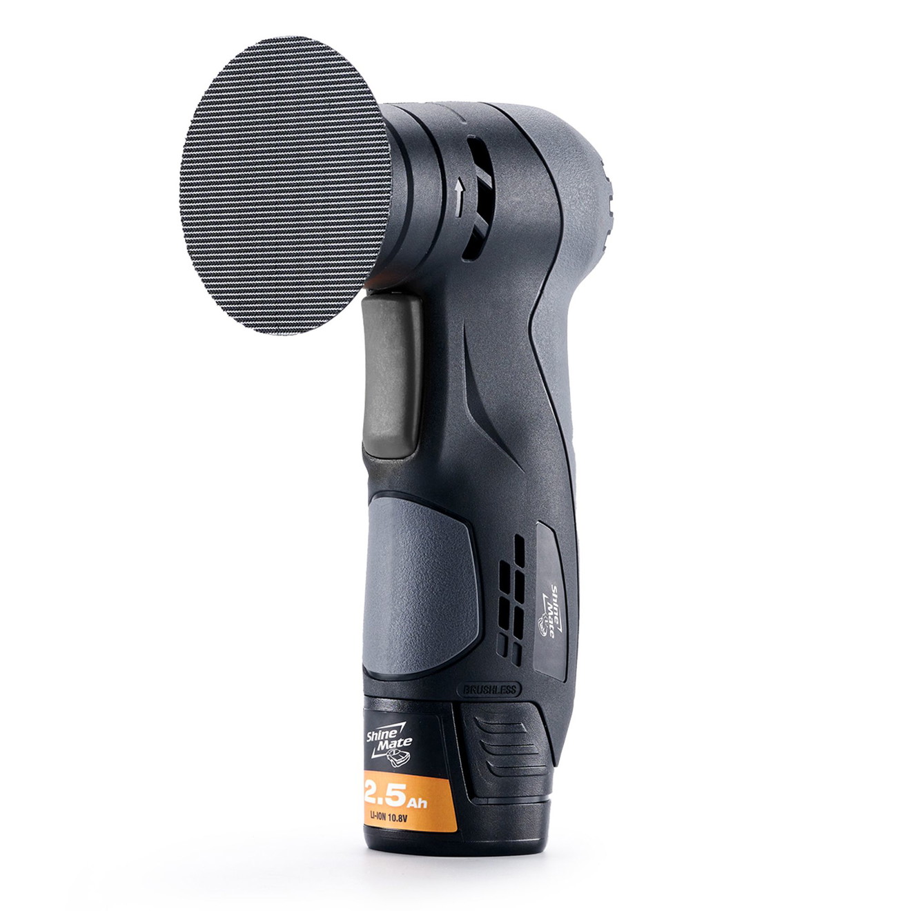 ShineMate Sander EB201A-3/3 75mm Akku Exzenterschleifer 3mm Hub Komplettset Bestes Trockenschleifmittel