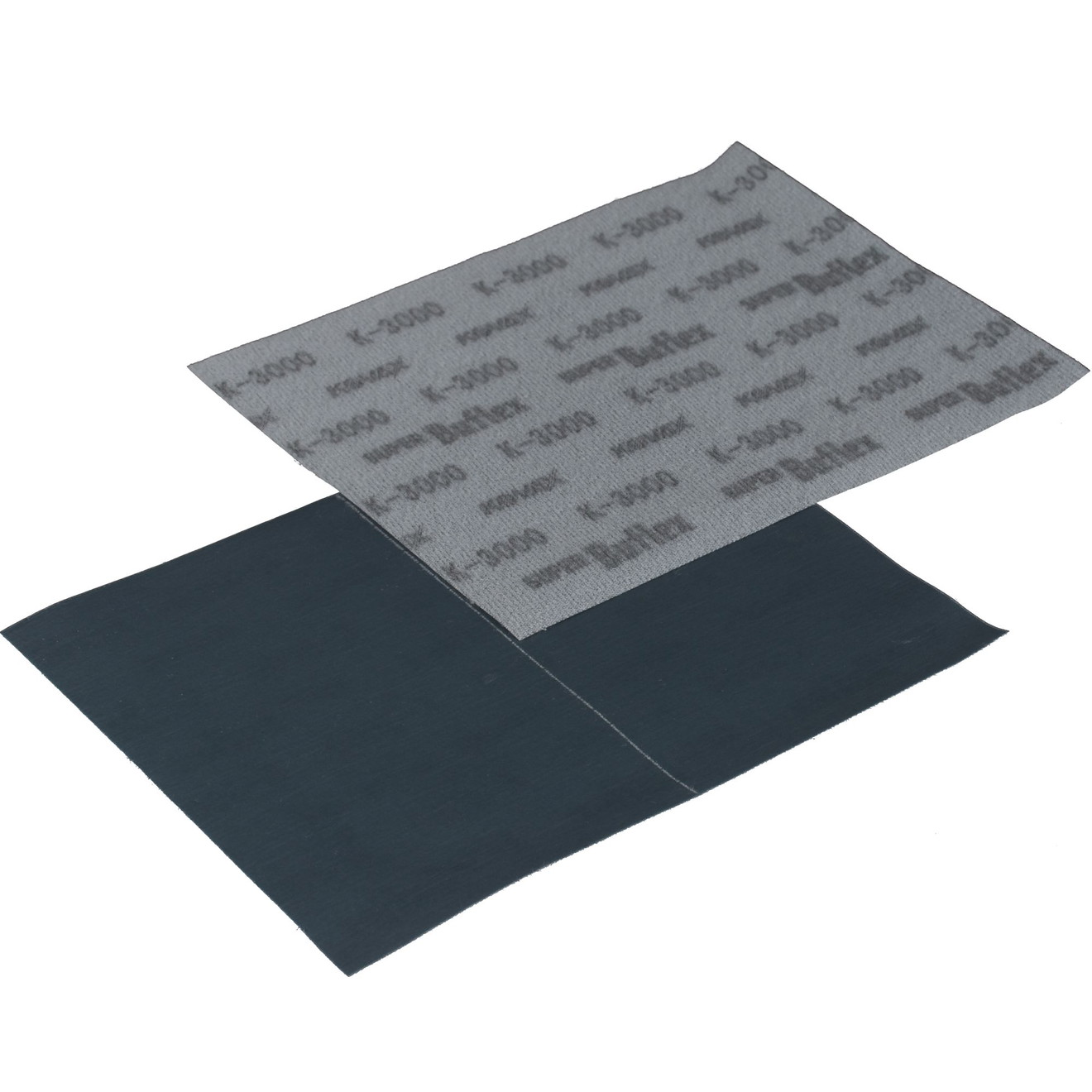 KOVAX Buflex Dry Trockenschleif-Streifen 170 x 130mm schwarz P3000 mittig perforiert KOVAX Buflex Dry Paski ścierne 170 x 130mm czarne P3000 perforowane