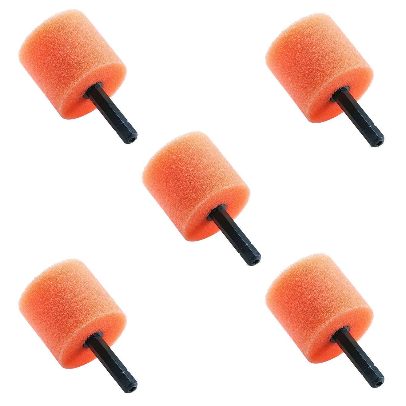 Flex Polierschwamm Polierzylinder finish 1/4 Hex Bit Aufnahme VE5