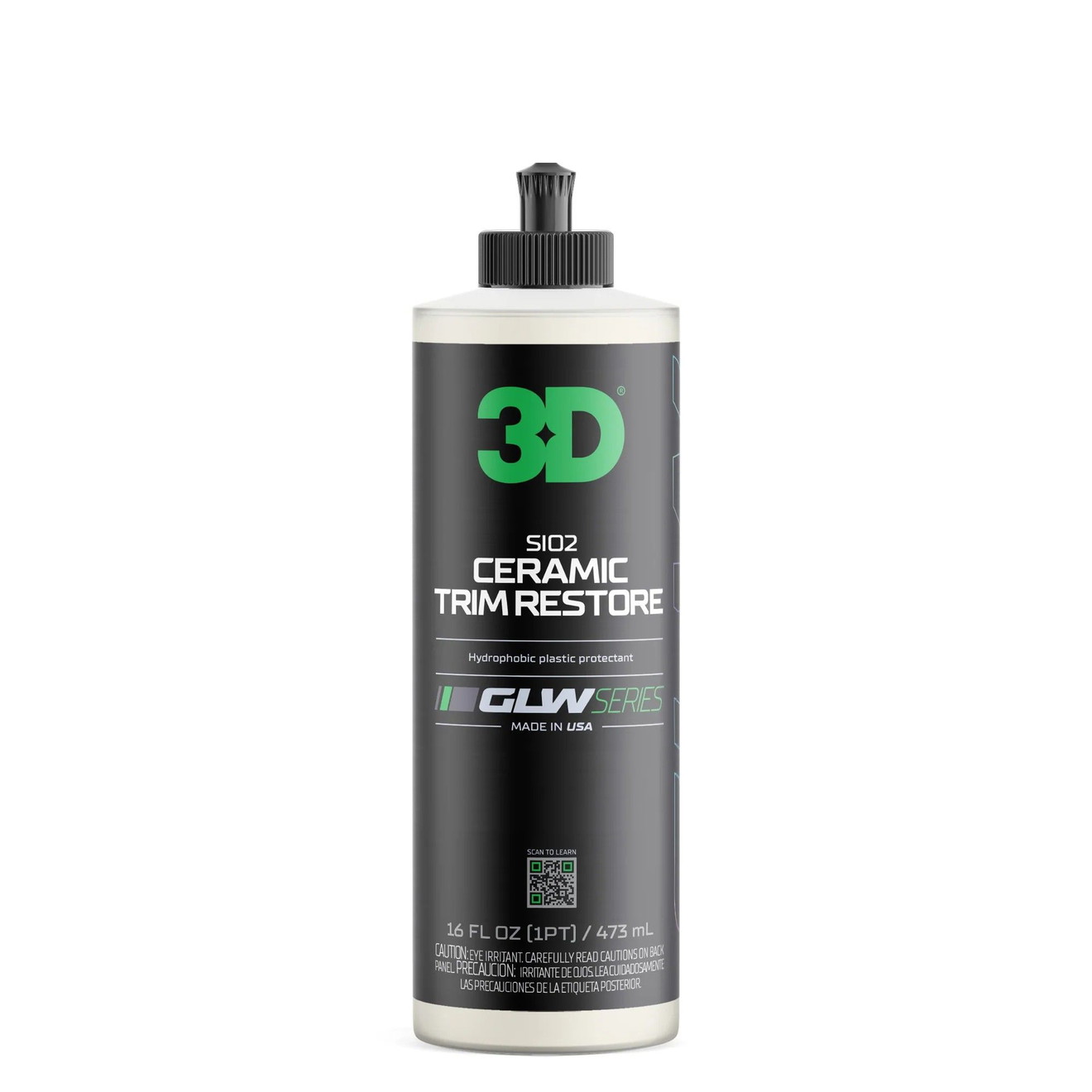 3D GLW SiO2 Ceramic Trim Restore - Plastic Sealant 473ml