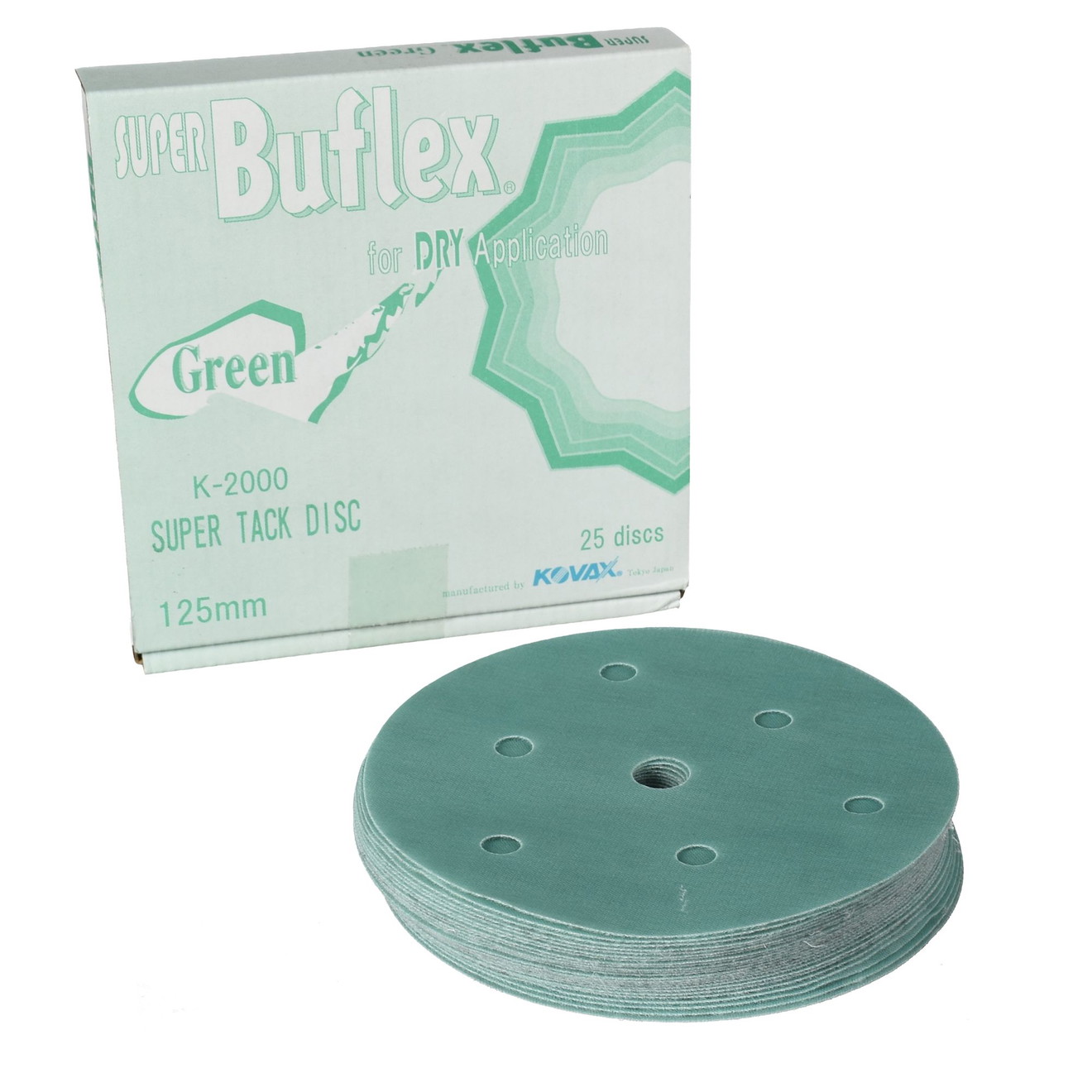 KOVAX Buflex Dry Super Tack K2000 Schleifscheibe 125mm 25er Pack KOVAX Buflex Dry Super Tack K2000 Tarcza szlifierska 125mm 25 sztuk