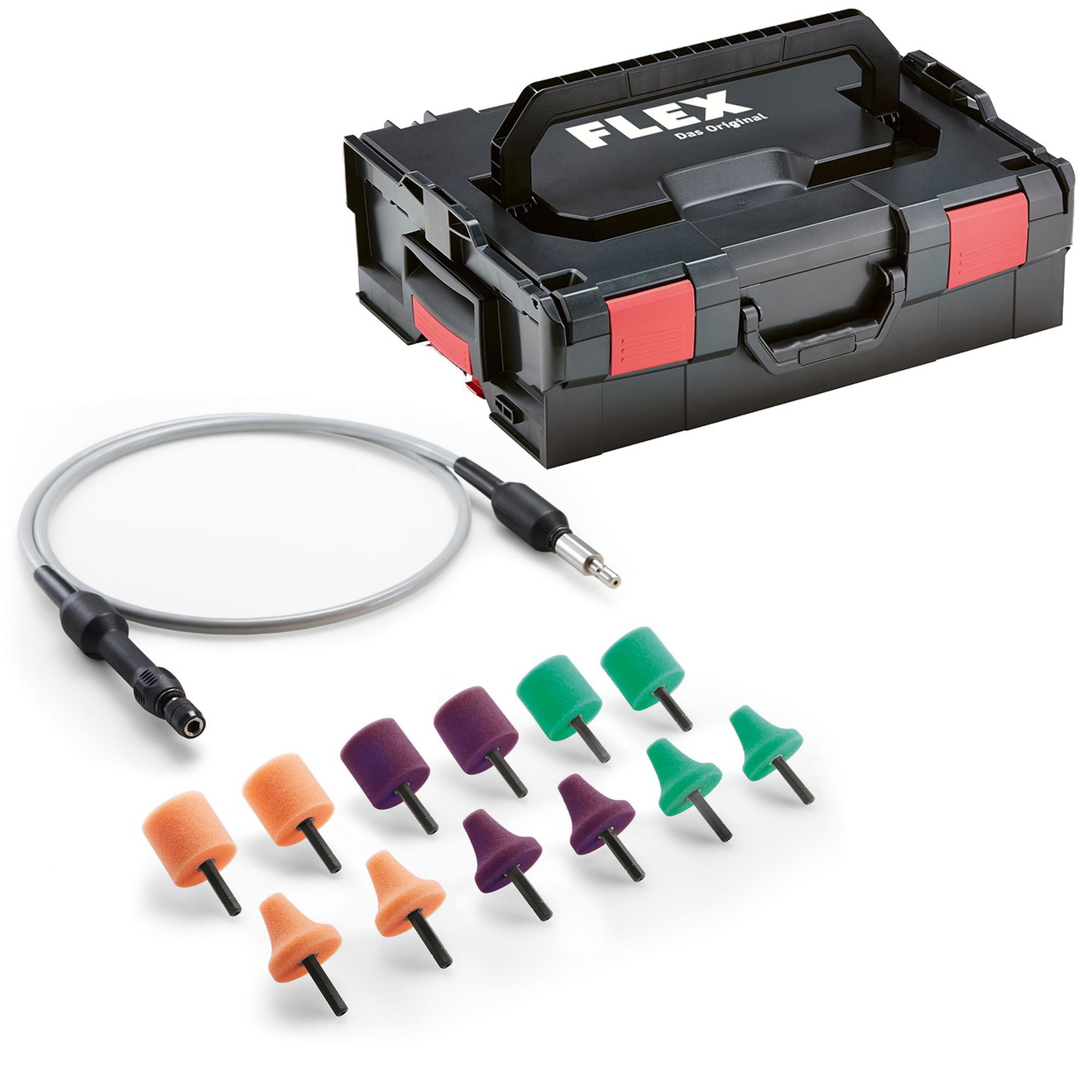 Flex Flexible Welle FS 140 Komplettset für Flex PXE 80 inkl. Zubehör