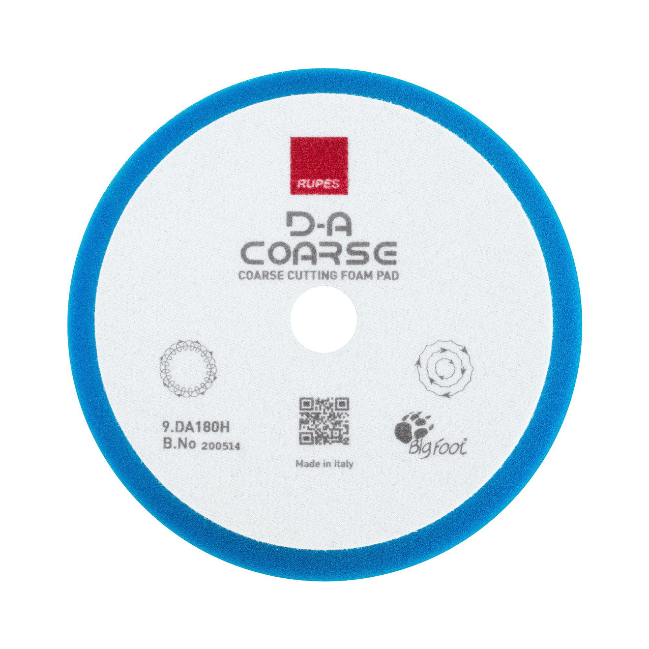 Tampon Rupes D-A Coarse bleu 150 mm Ø 150/180 mm