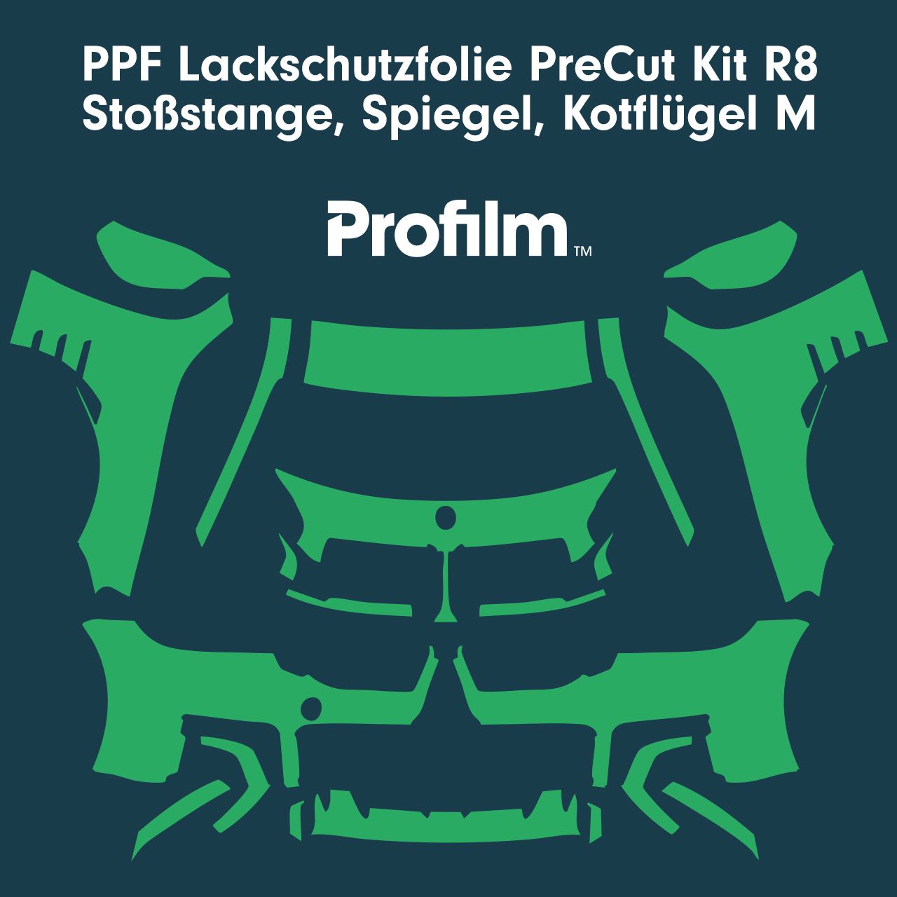 Kit de protection de peinture Profilm PPF PreCut reGen pour pare-chocs, rétroviseurs, ailes M