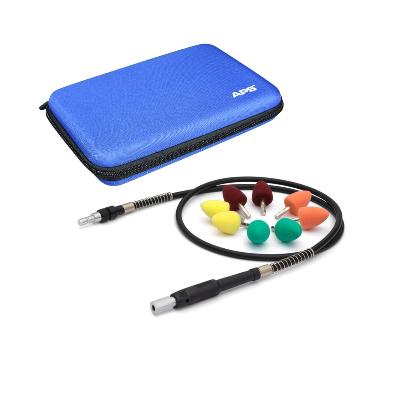 APS HEX Polisher KIT Flexible Shaft Kit for Flex PXE80 8-Piece