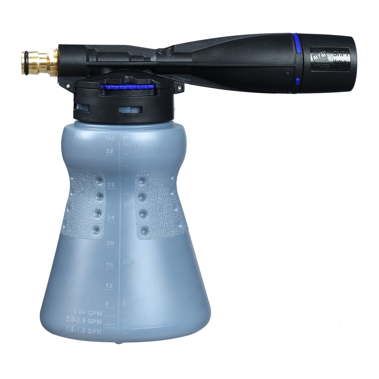 MTM Hydro GHF1 Schaumsprüher Niederdruck für Gardena G1/2F Anschluss Komplettset Système de pulvérisation de mousse MTM Hydro GHF1 pour raccord Gardena G1/2F