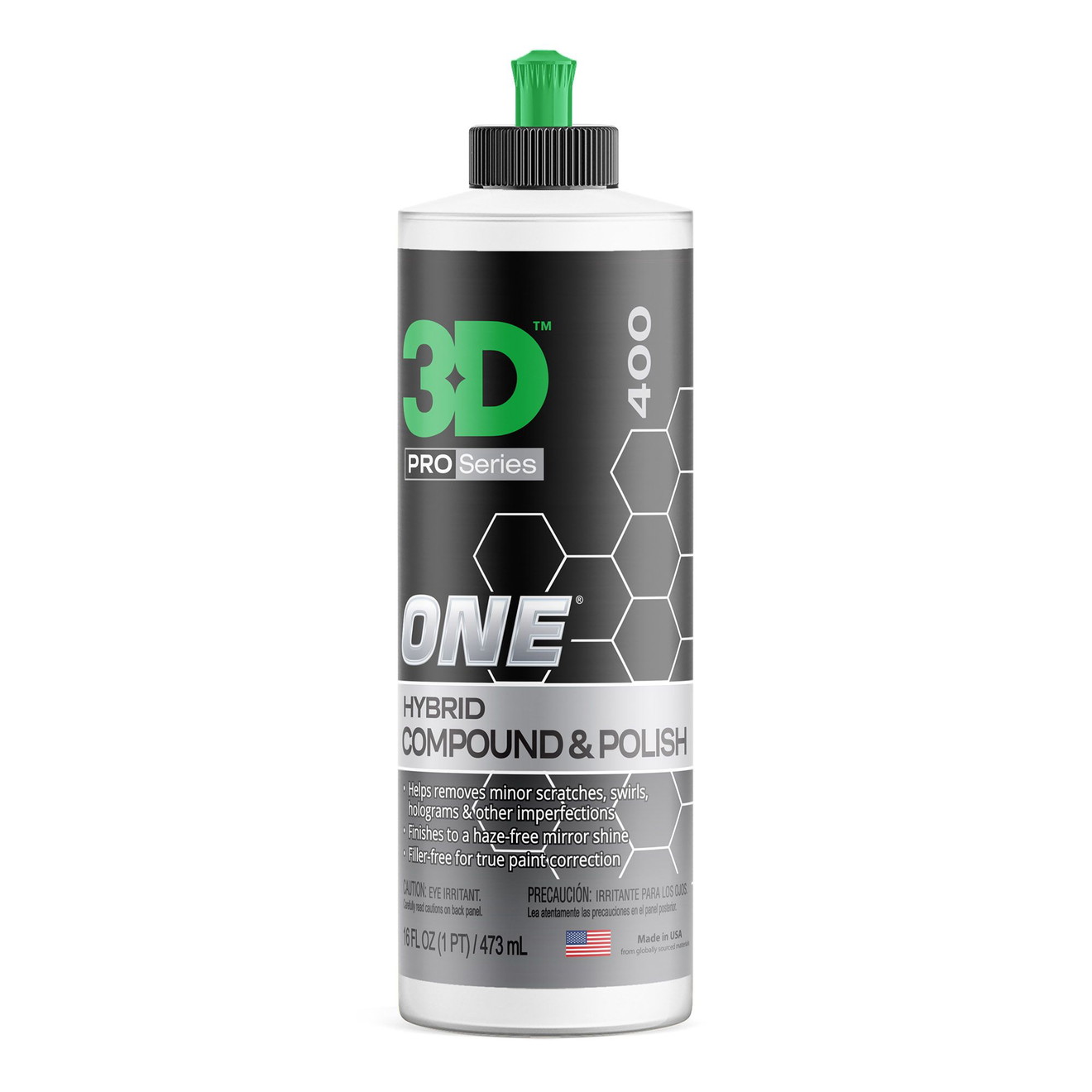 3D One Hybrid 400 Lak Polish medium + fijn universeel 473ml