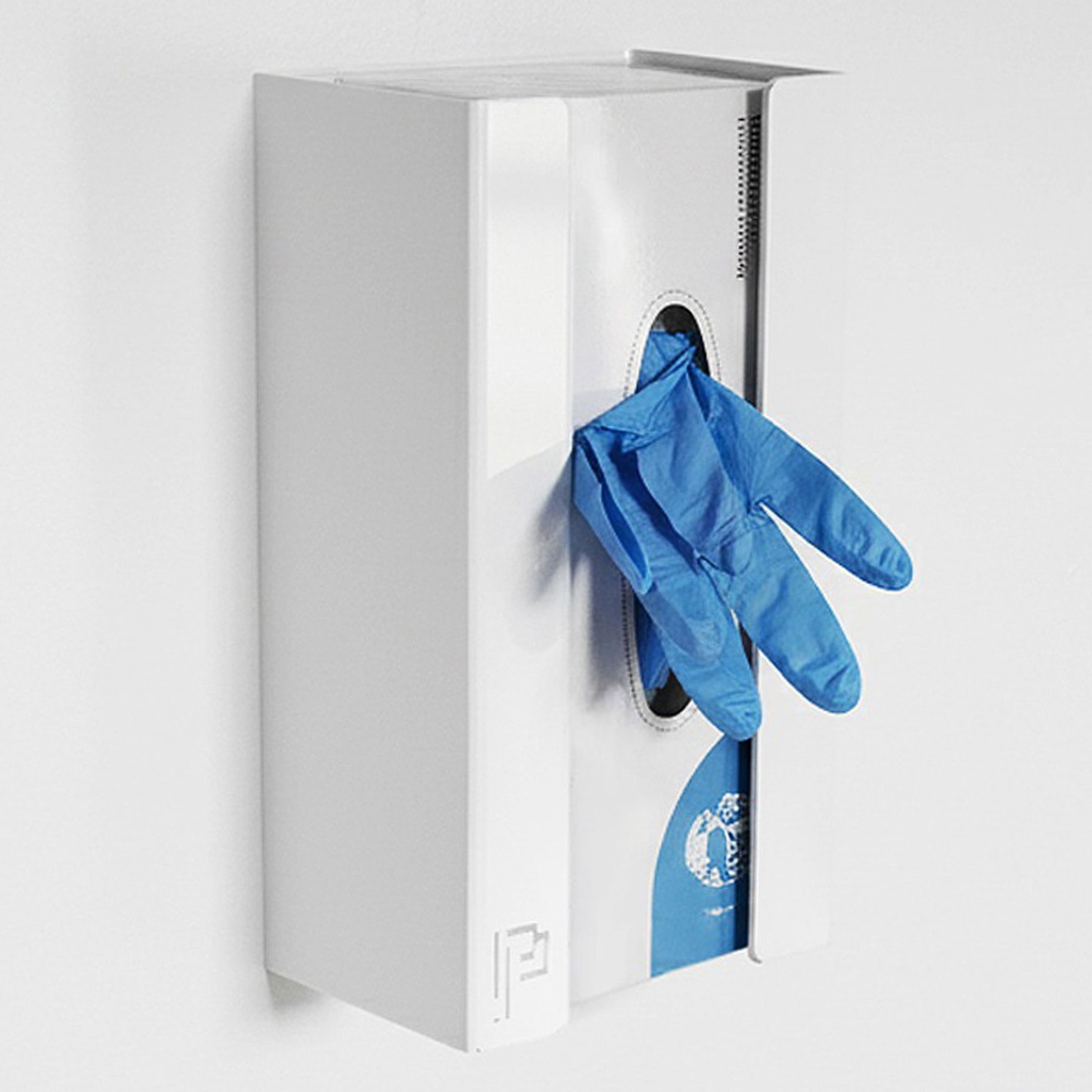 Poka Handschuhhalter Schutzhandschuh Nitril glossy white