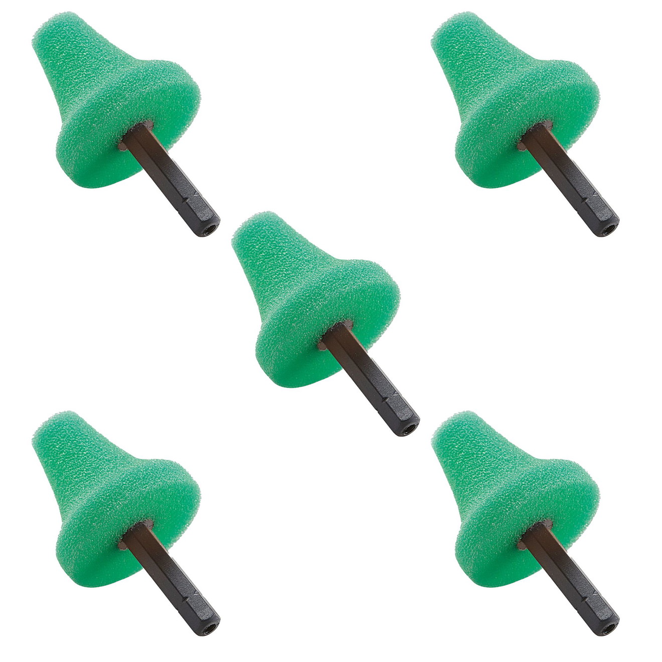 Flex Polishing Sponge Cone Hard 1/4 Hex Bit Holder