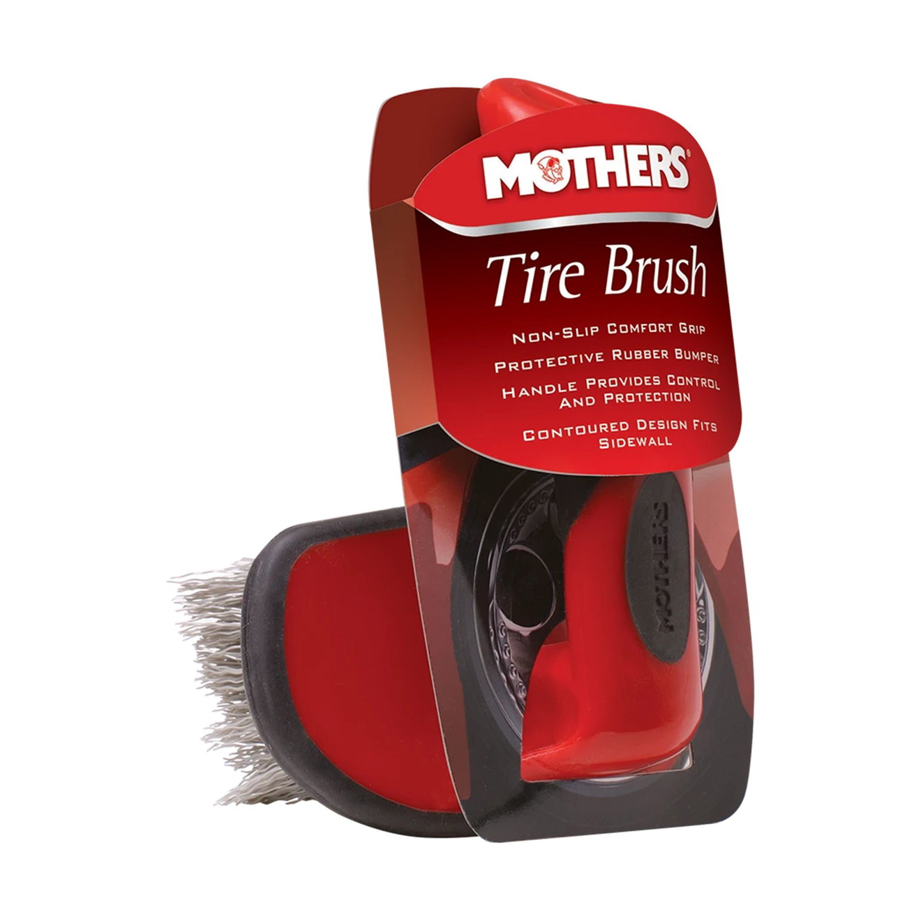 Brosse de nettoyage pour pneus contournée Mothers