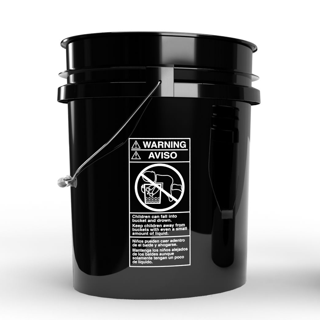 Magic Bucket Wascheimer 5 US Gallonen ca. 20 Liter schwarz Waschen wie 83metoo