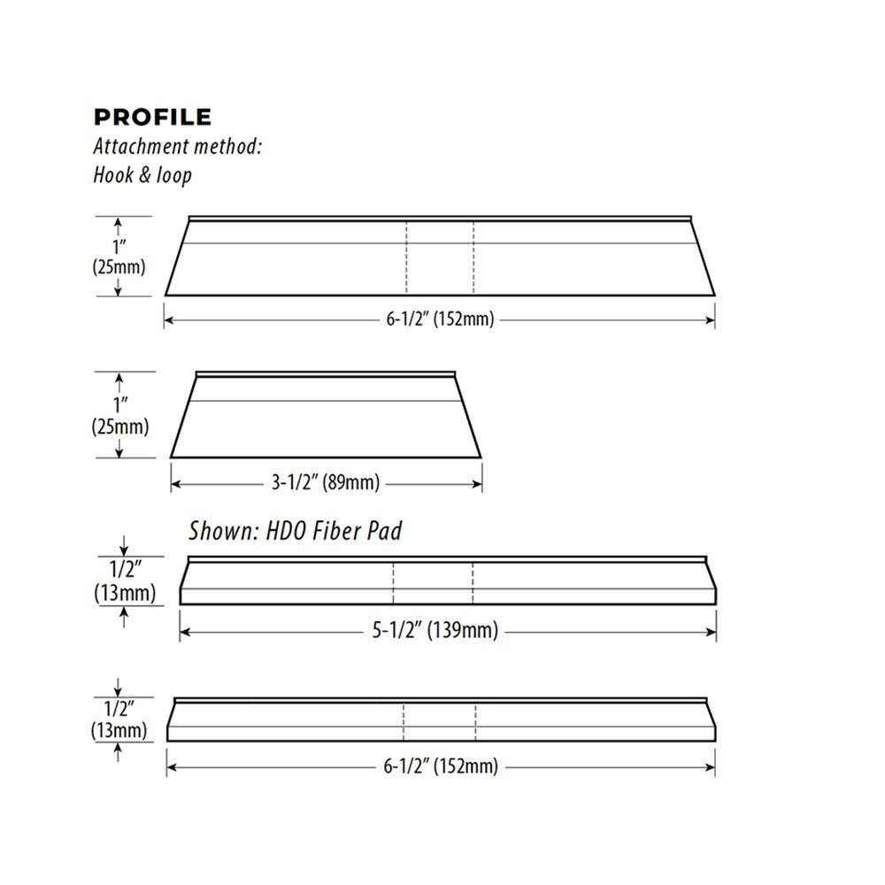 Lake Country Polierpad 125mm HDO black Finishing 25mm Ø 130/140mm