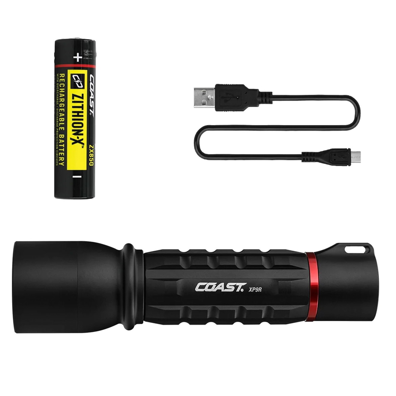 Coast XP9R LED Akku-Taschenlampe mit integriertem Ladegerät 1000 Lumen