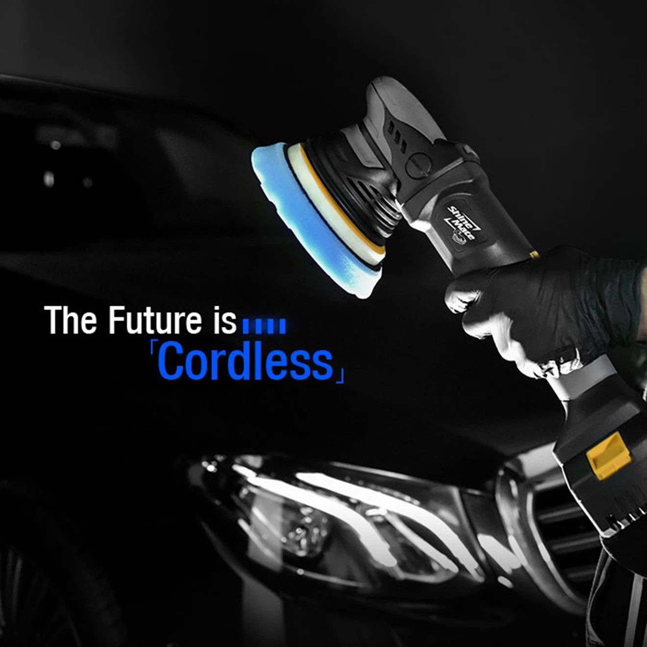 ShineMate Poliermaschine Akku-Exzenter 125mm EB351 5/15 DP Pro Set