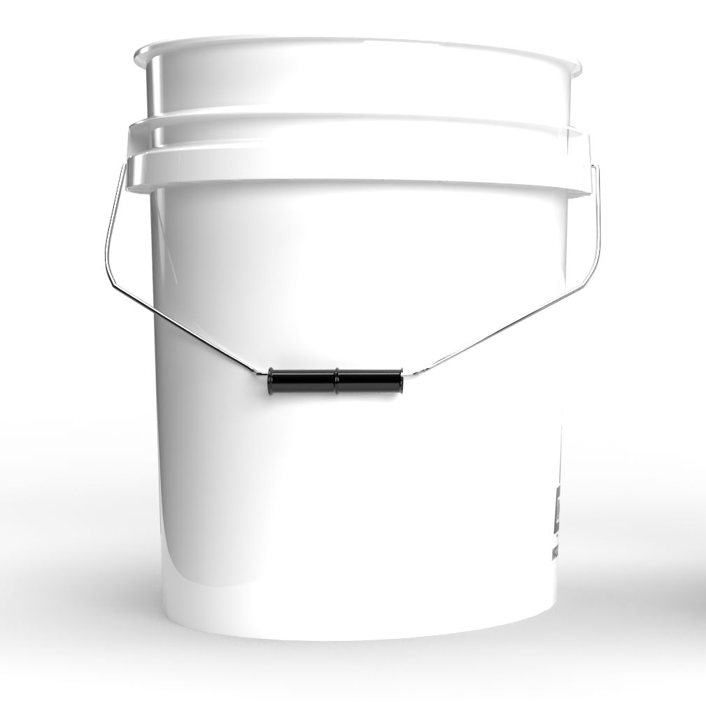 Magic Bucket Wascheimer 5 US Gallonen ca. 20 Liter weiss Perfekt für den Buckanizer
