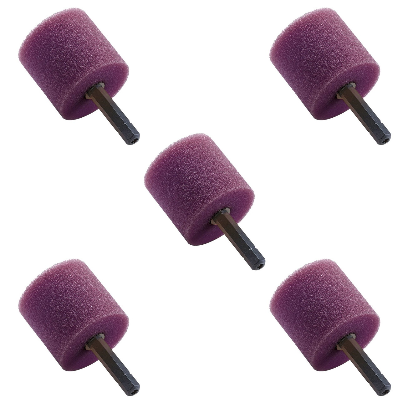 Flex Polishing Sponge Cylinder Medium 1/4 Hex Bit