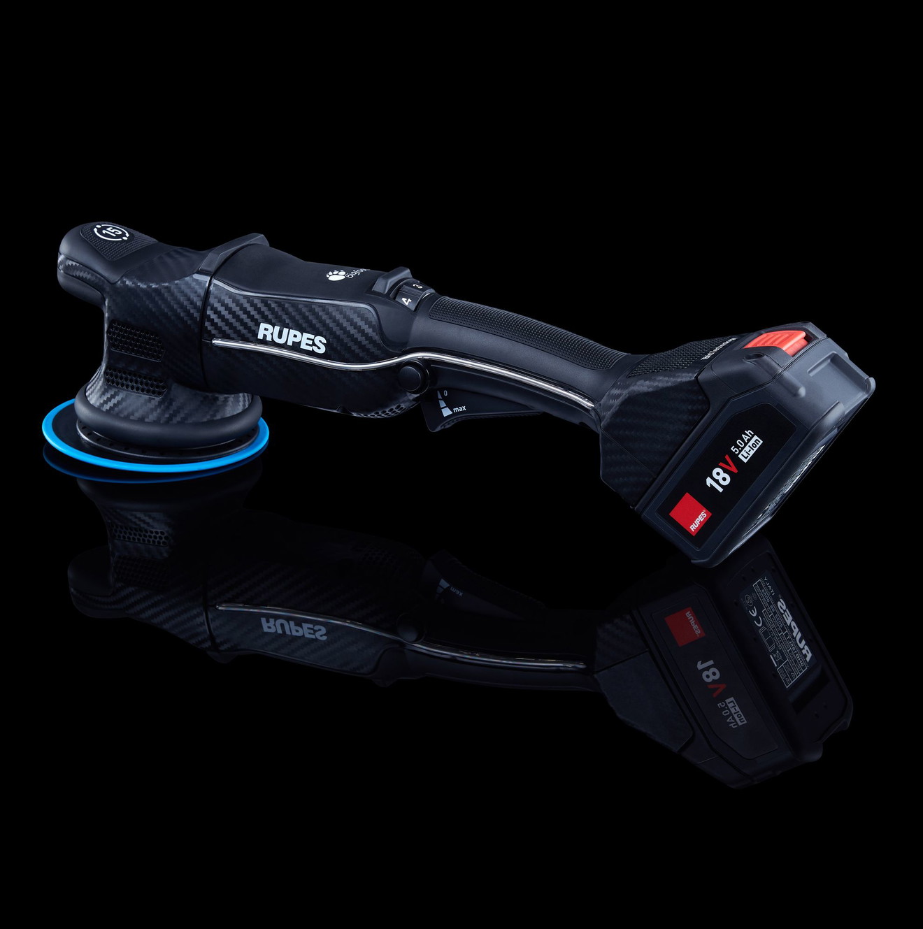 Rupes Poliermaschine 125mm HLR15 Akku-Poliermaschine 18V Hub 15mm STD Kit