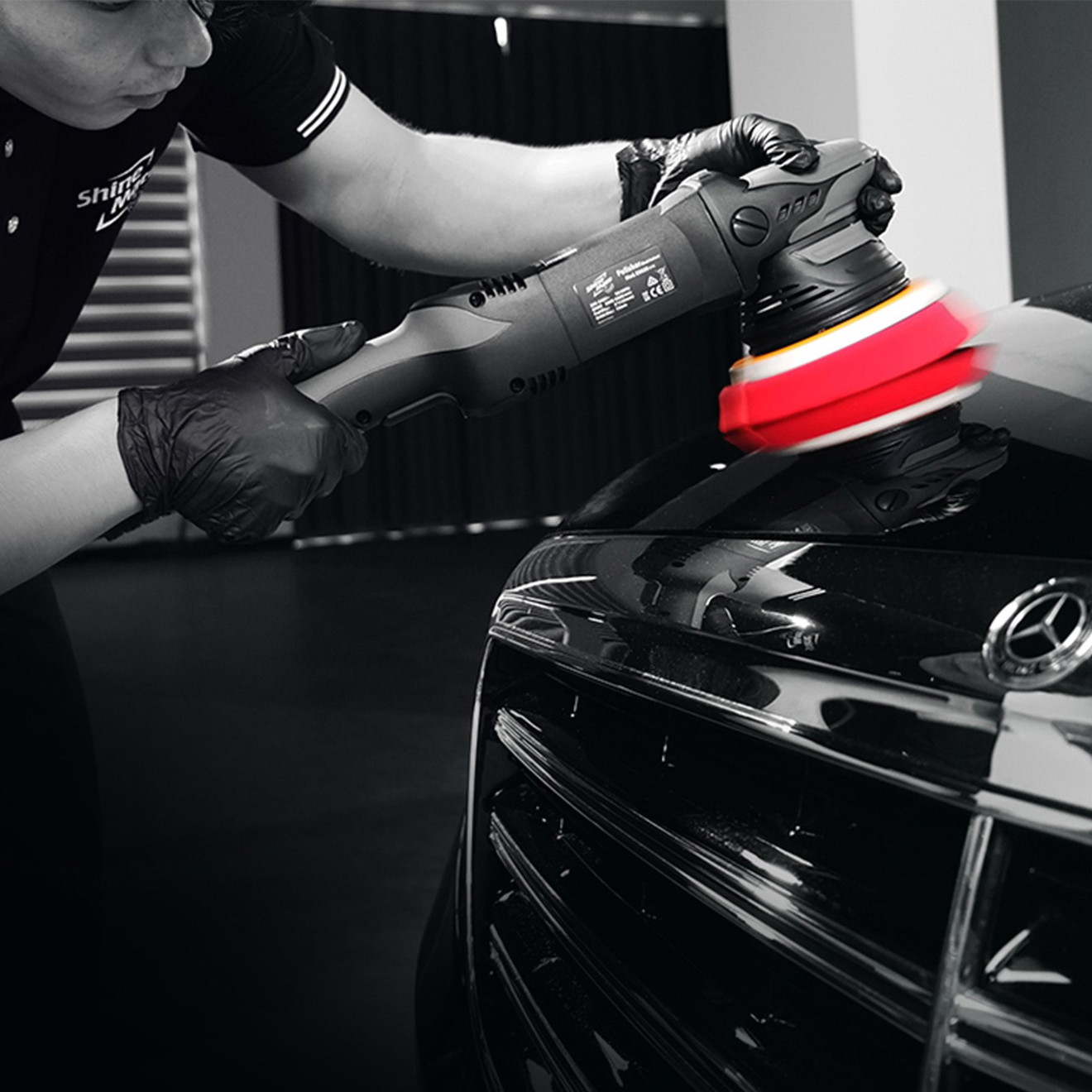 ShineMate Poliermaschine 125mm EX620-5/15 Exzenterpolierer Hub 15mm