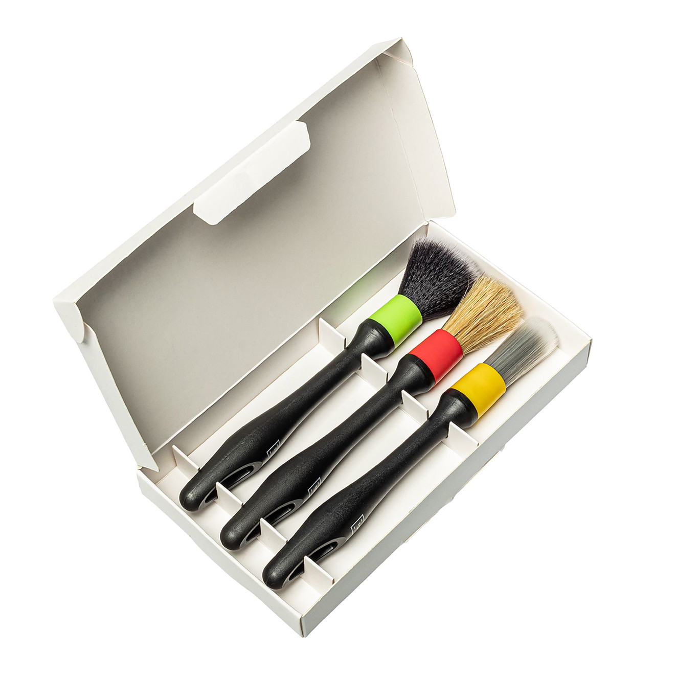 Koch Chemie Interior Brush Set 3 Pinsel im Set rot, gelb, grün