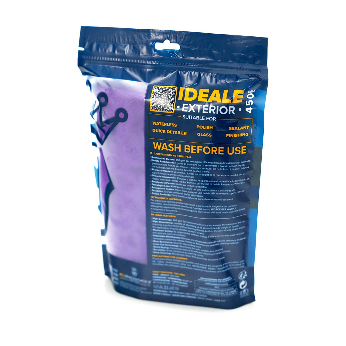 Labocosmetica IDEALE Exterior Mikrofasertuch 40x40cm 450GSM 2er Set