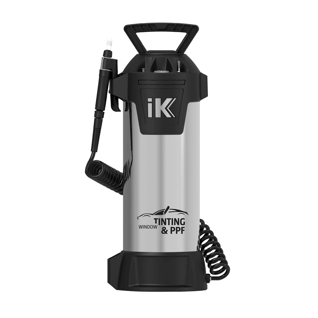 IK PPF & Tinting Stahl Hochdrucksprüher für Folierungen, Scheibentönung 12 Liter IK PPF & Tinting Steel Pressure Sprayer for Wraps, Tints 12 Liters