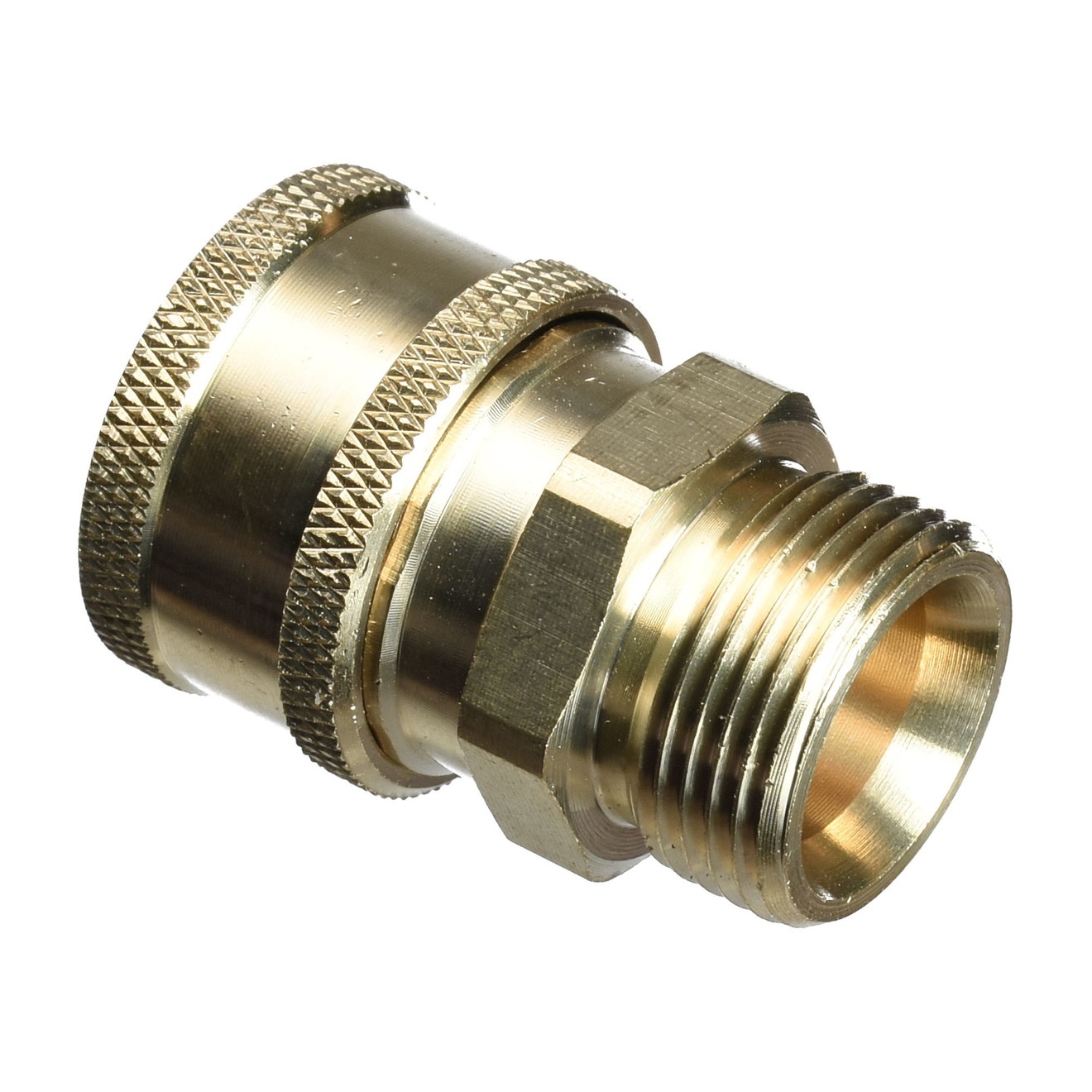 DP Pro 3/8in M22 M Quick Connect Brass Coupling 14mm Diameter for MTM Hydro