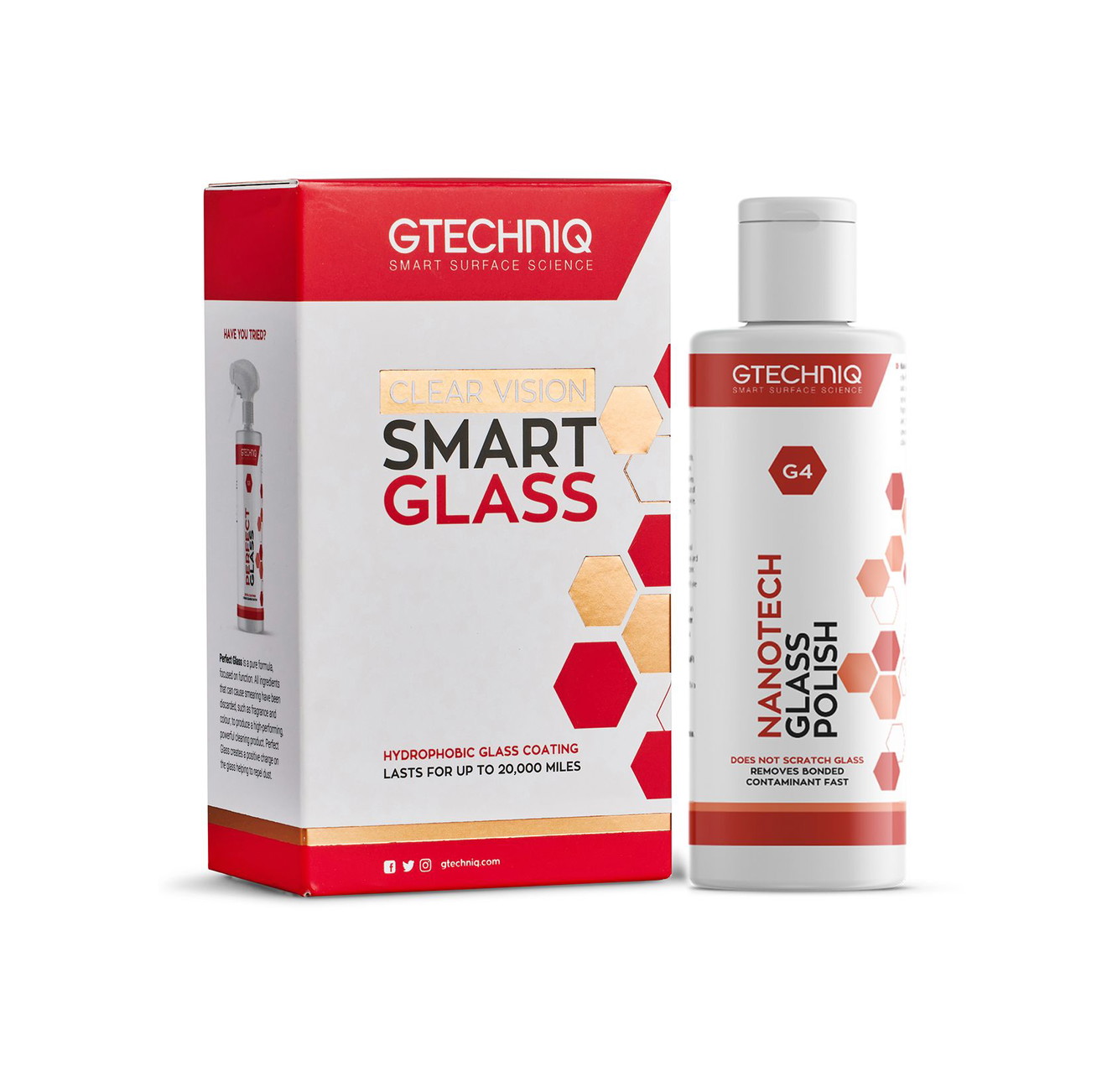 Gtechniq Glasversiegelung Set ClearVision Smart Glass G1 + G2 + G4 100ml Gtechniq ClearVision Smart Glass G1 + G2 + G4 100ml