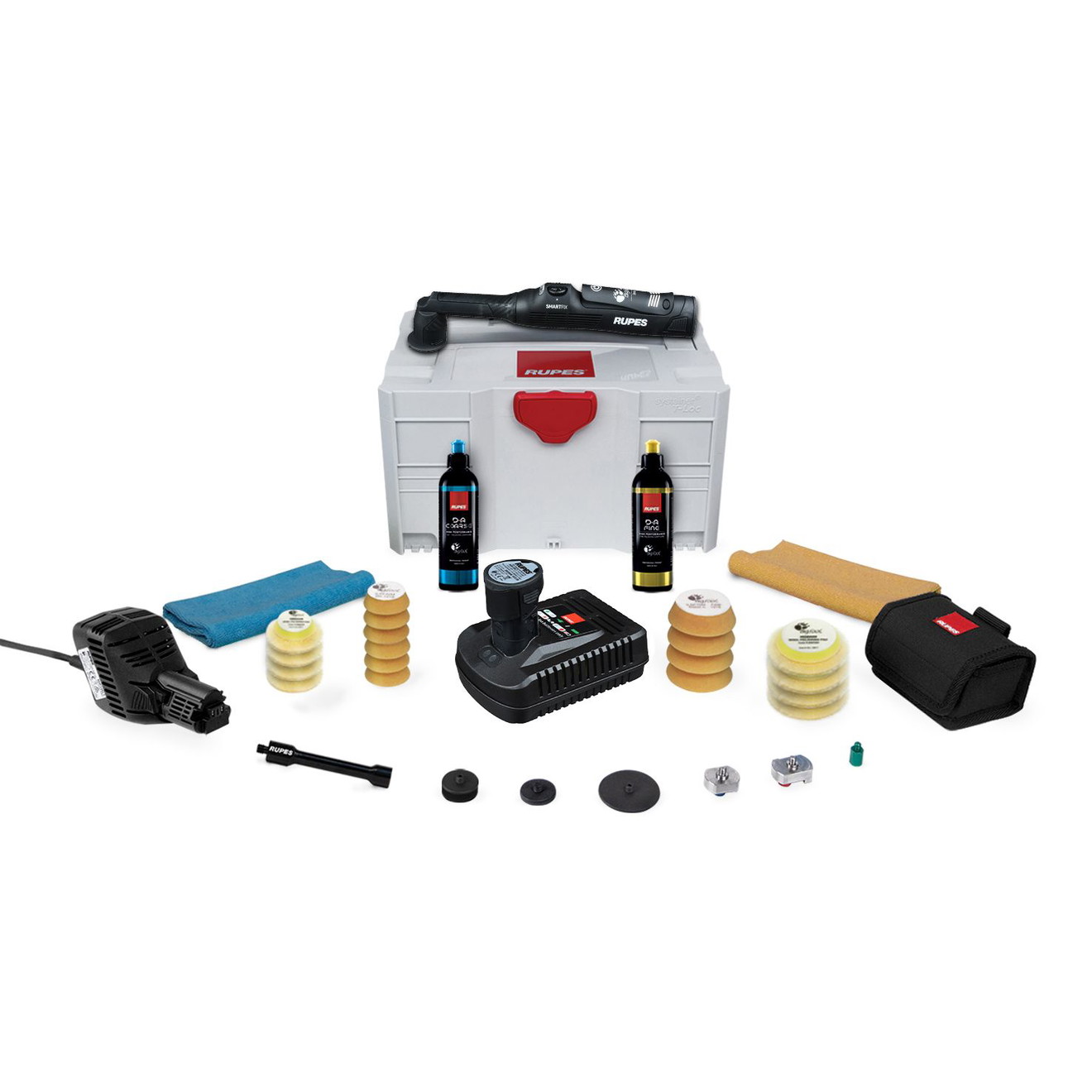 Rupes iBrid Nano Mark II Akku Mini Poliermaschine LUX Kit RUPES iBrid Nano Mark II Battery Mini Polisher LUX Kit