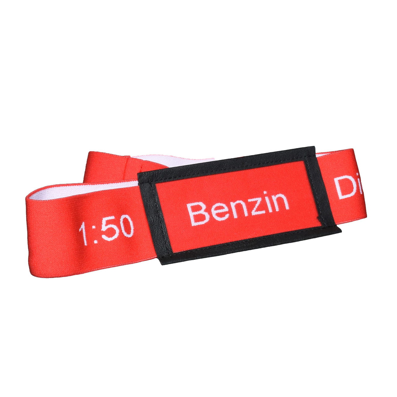 MotoLibre Kanister Beschriftungsband NieMehrFalschBetanken! rot