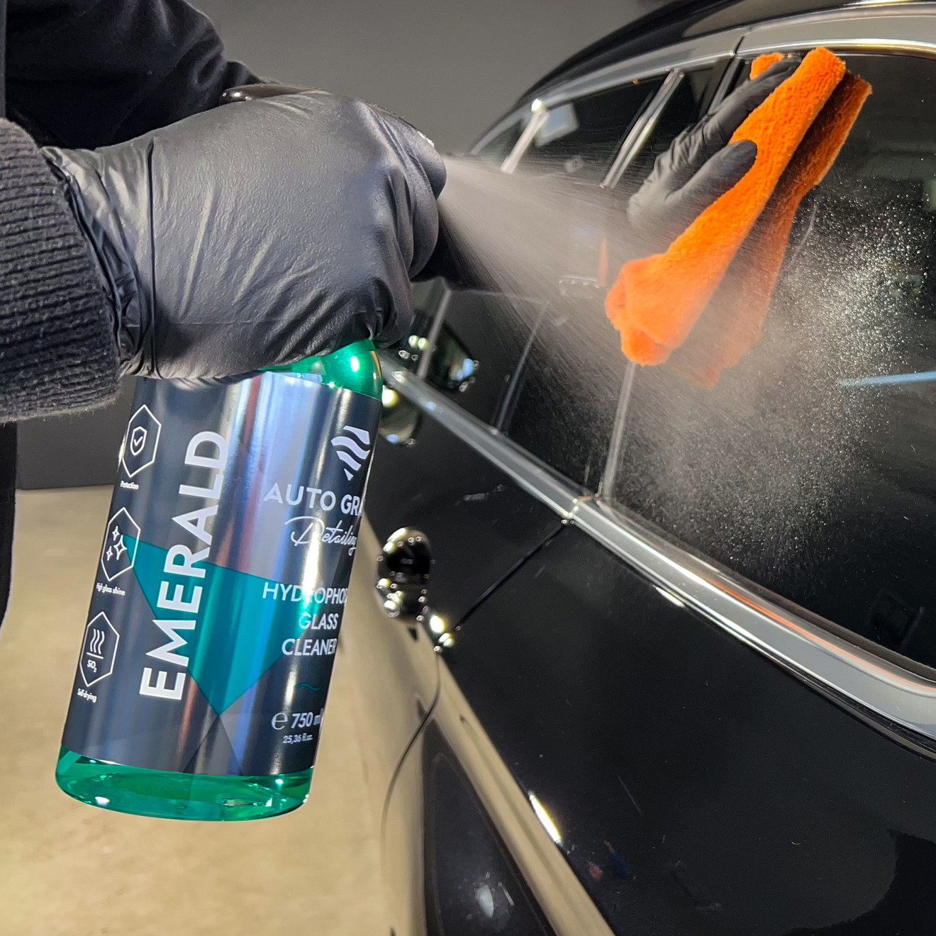 NETTOYANT DE VERRE HYDROPHOBE AUTO GRAPH EMERALD 750 ml
