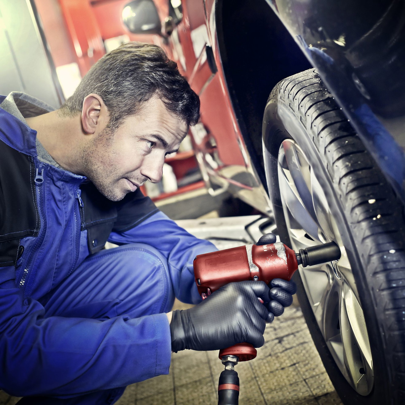 Grippaz Nitril Schutzhandschuhe puderfrei latexfrei schwarz 50er Packung L