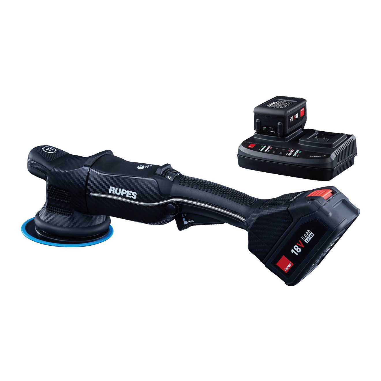 Rupes Poliermaschine 125mm HLR15 Akku-Poliermaschine 18V Hub 15mm STD Kit Rupes HLR15 18V Polisher 125mm STD Kit