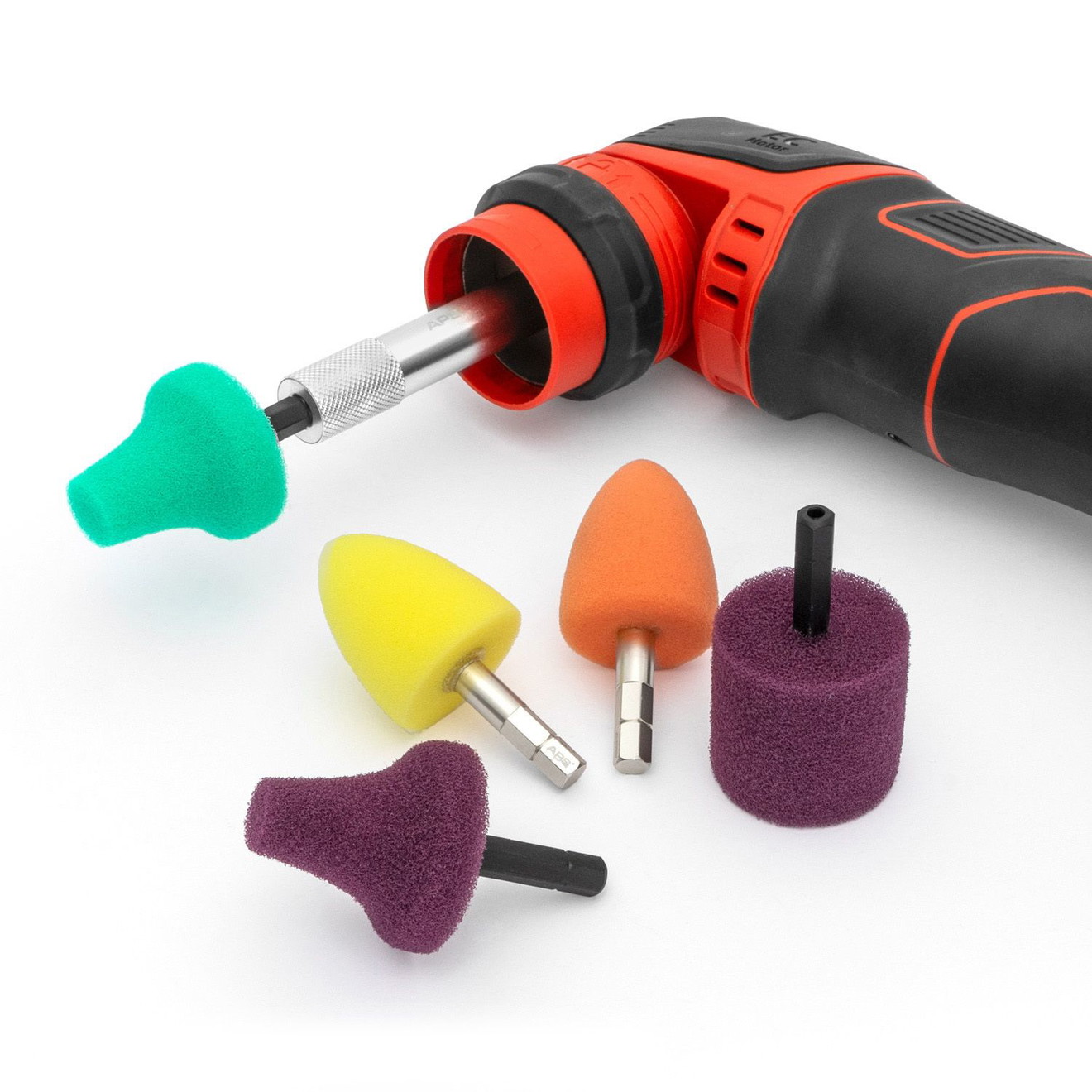 APS Flex PXE 80 Hex Bit Adapter rotativ DT-P+ FS 140 Polierkegel ohne Welle nutzen