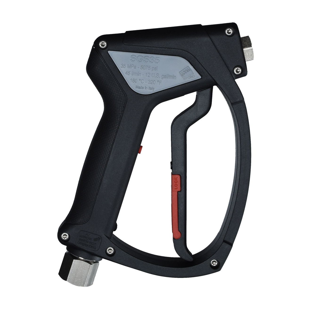 MTM Hydro SGS35 Hochdruckpistole Swivel Inlet Wash Gun G3/8F auf G1/4F Hochdruckreiniger Pistole Nilfisk
