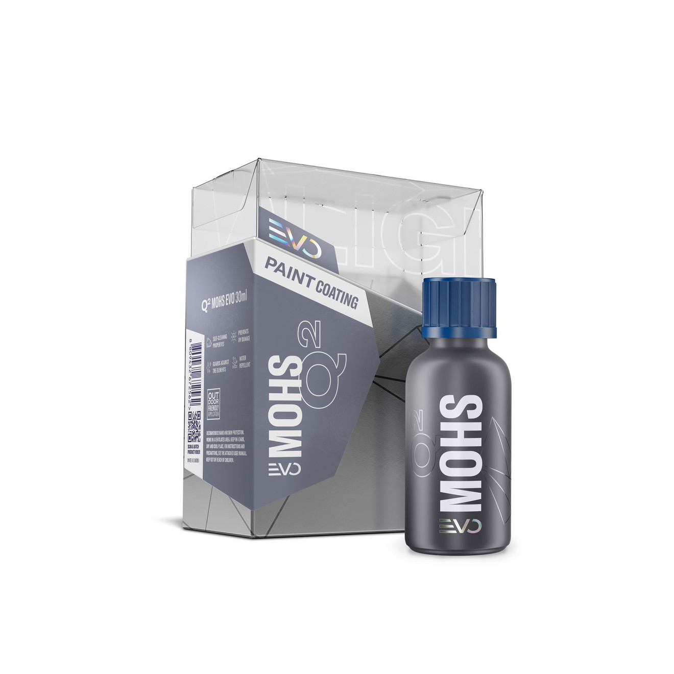 GYEON Q2 Mohs EVO Auto Keramikbeschichtung Set Light Box 30ml Keramikbeschichtung & Keramikerversiegelung