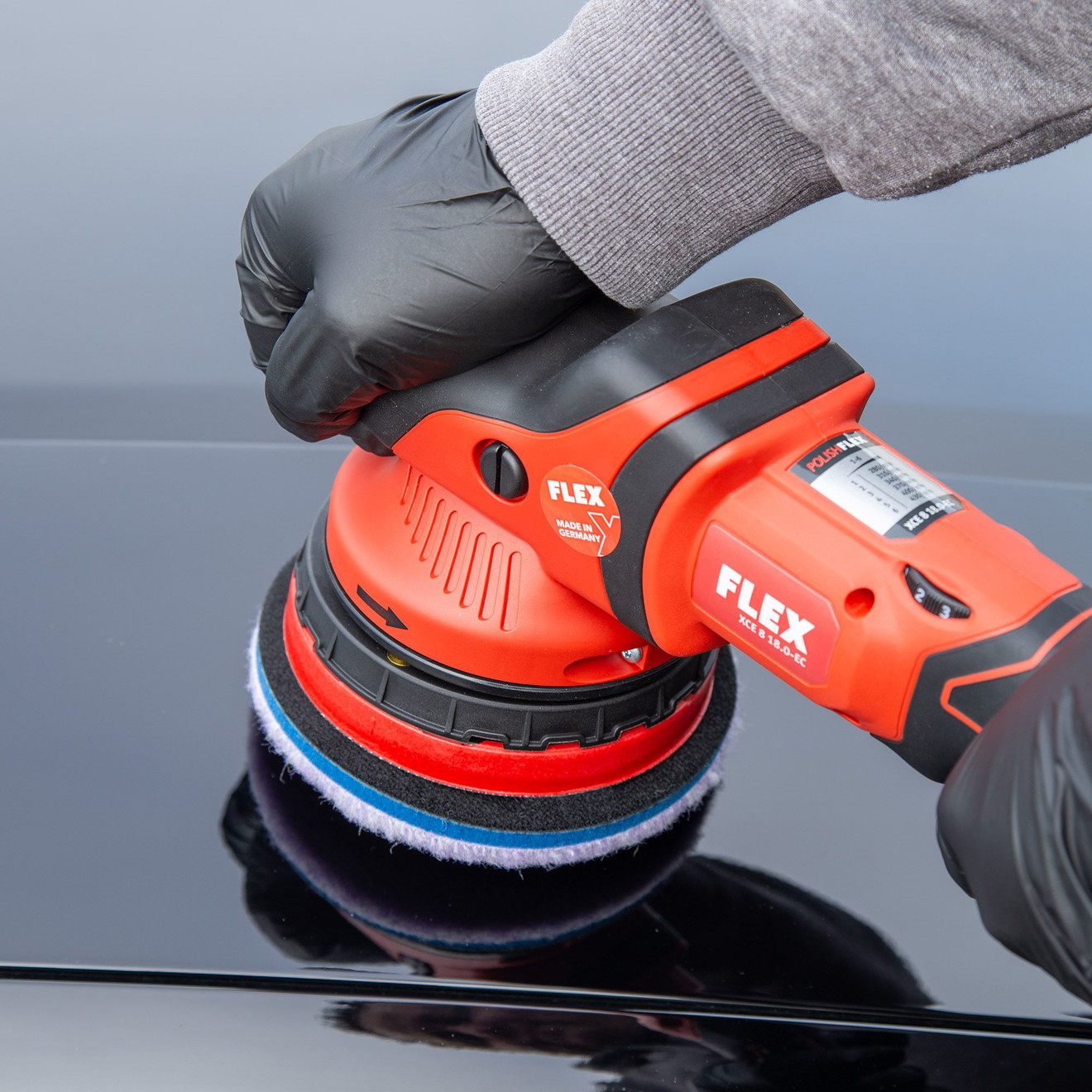 DP Pro Polierpad 125mm Hybrid Wool Angry Red Lake Heavy Cut 6mm Ø 140mm