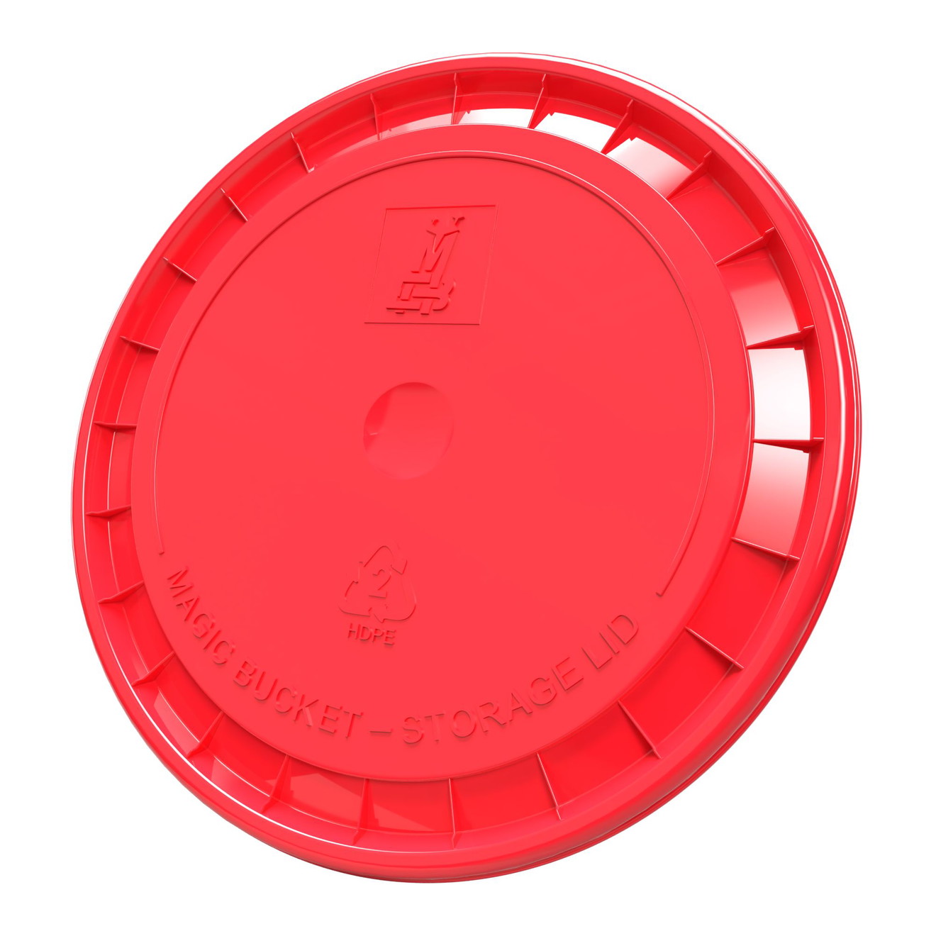 Magic Bucket Wascheimer Deckel Klickfunktion für Galloneneimer rot Magic Bucket Wash Bucket Lid Click Function for Gallon Buckets Red