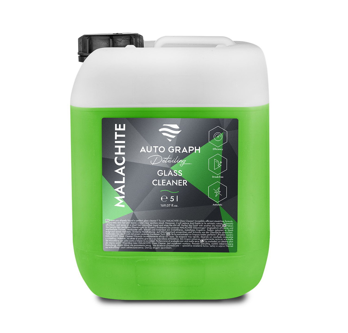 AUTO GRAPH MALACHITE Glass Cleaner 5000ml NETTOYANT DE VERRE AUTO GRAPH MALACHITE 5000ml