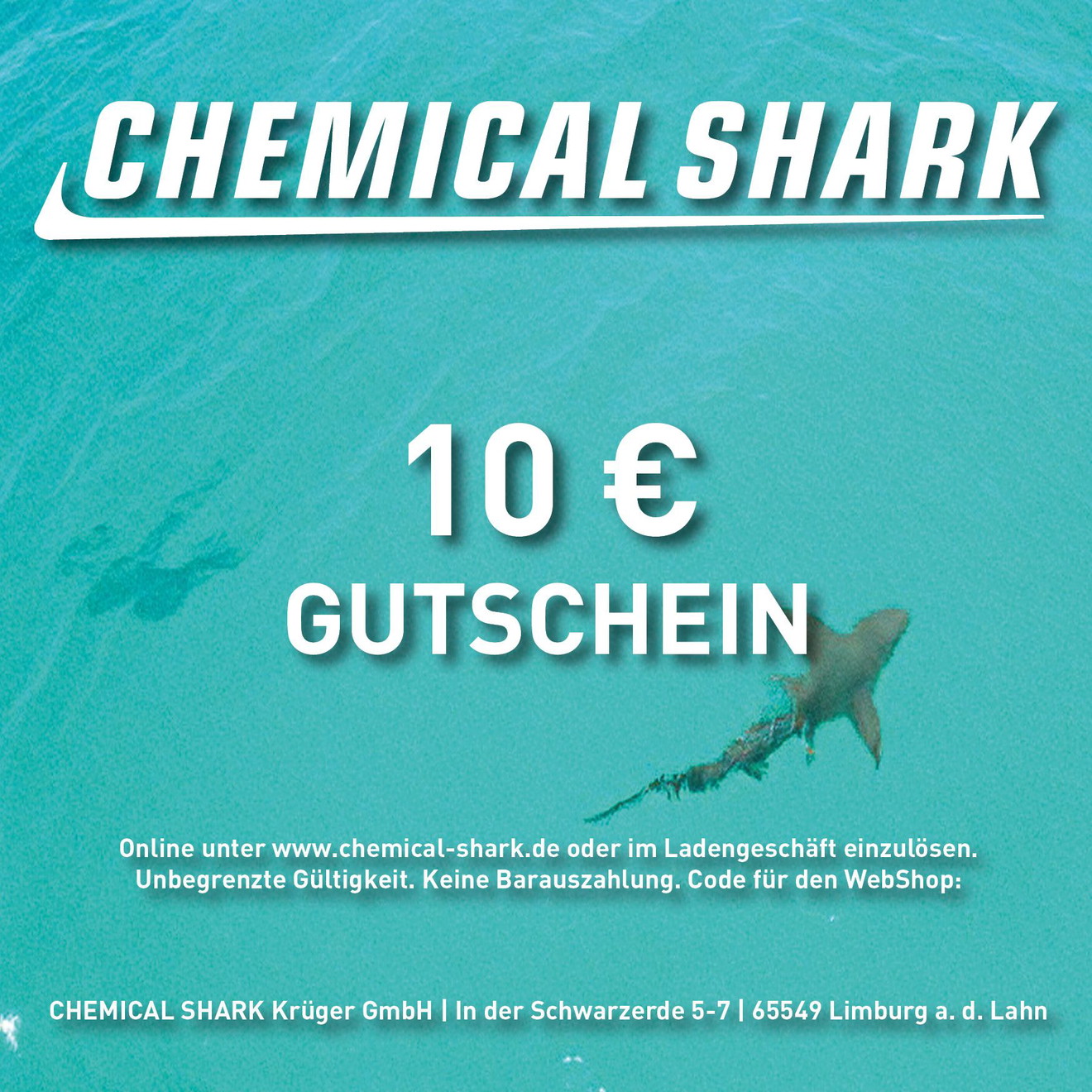 Gift Voucher Chemical-Shark.de 10 EURO