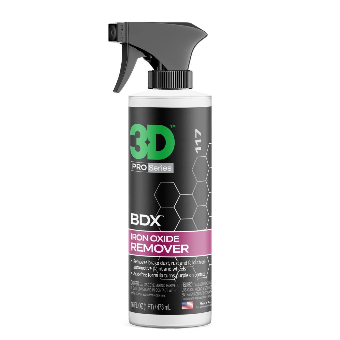 3D BDX Odtłuszczacz Pyłu Hamulcowego / Usuwacz Rdzy 473ml
