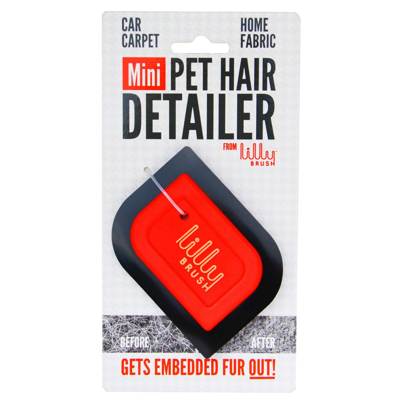 Lilly Brush Mini Pet Hair Detailer Hundehaar + Tierhaarentferner Lilly Brush Mini in Verpackung