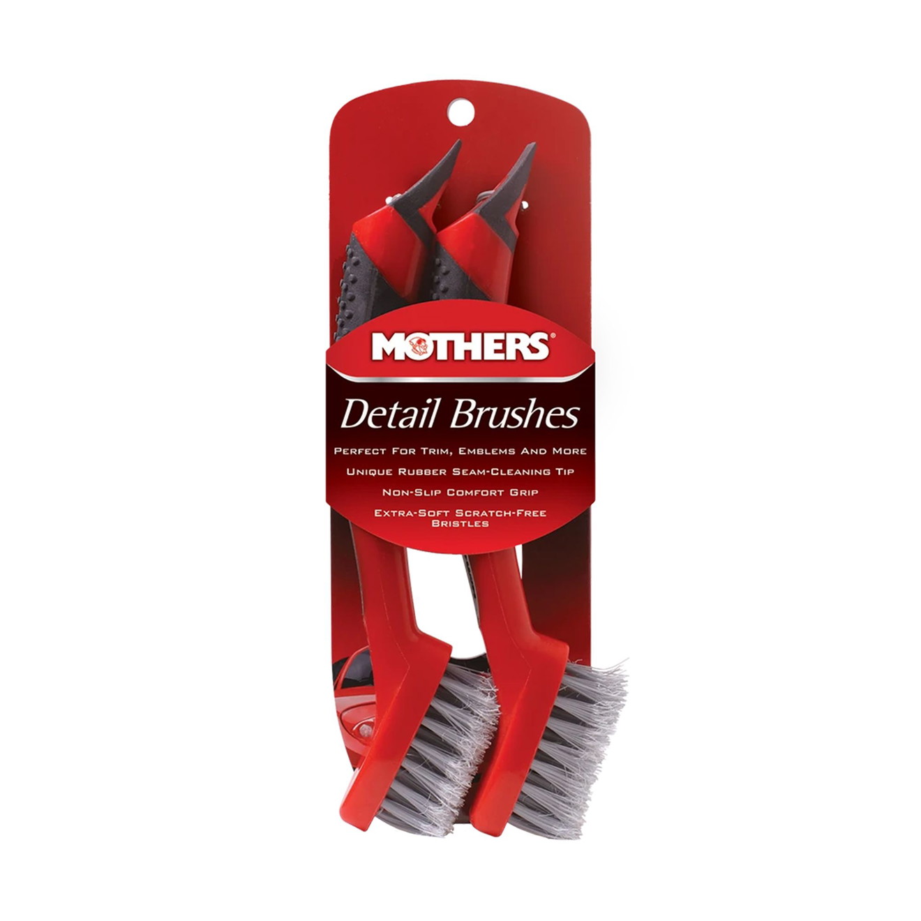 Mothers Detail Brush Set hochwertige Bürsten für Embleme + Typenschilder 2 Stück Mothers Detail Brush Set Premium Brushes for Emblems + Badges (2 pcs)