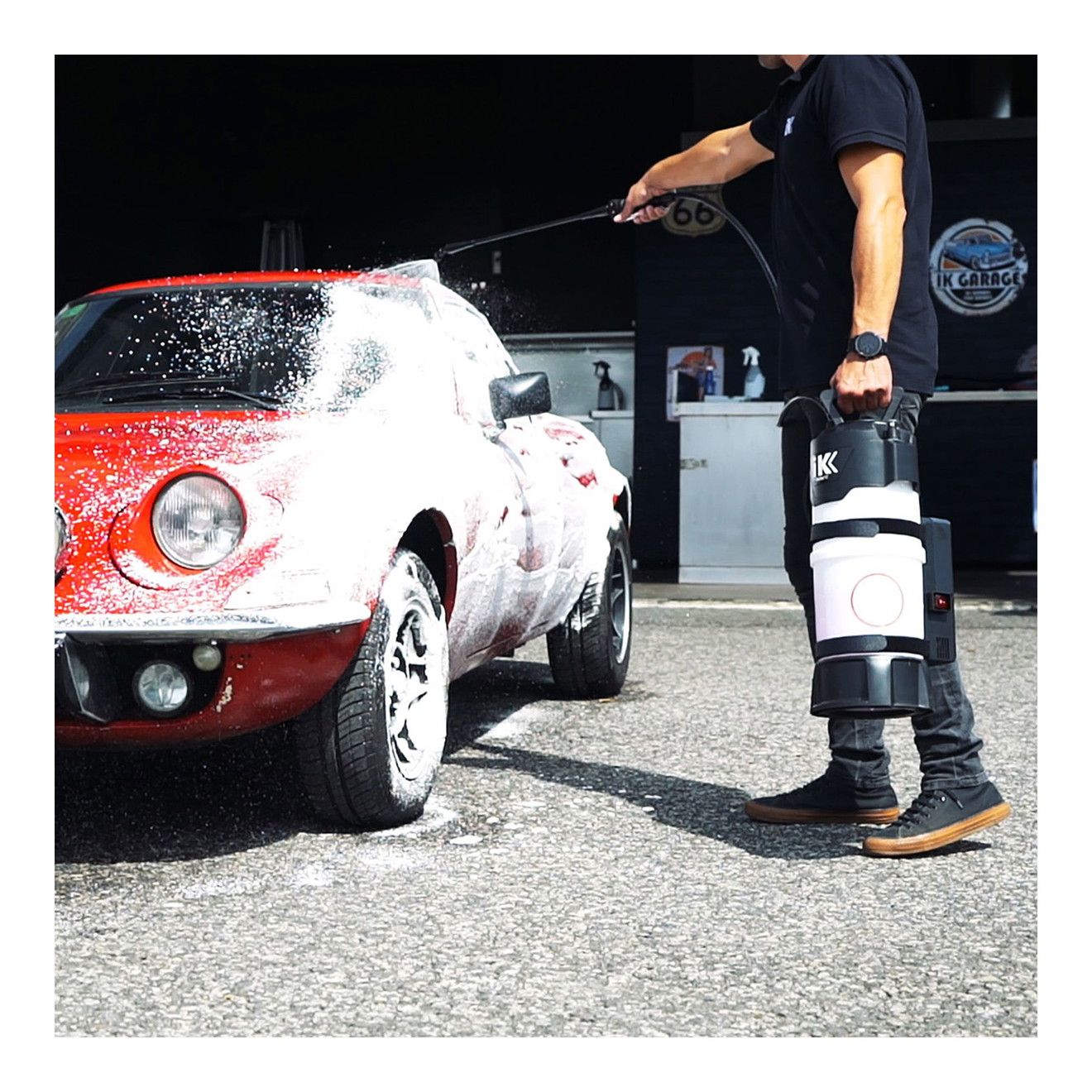 Spruzzatore Elettrico Per Auto In Schiuma 1.5L, Pressurizzato Con Batteria 1800mAh E Rilevamento Pressione
