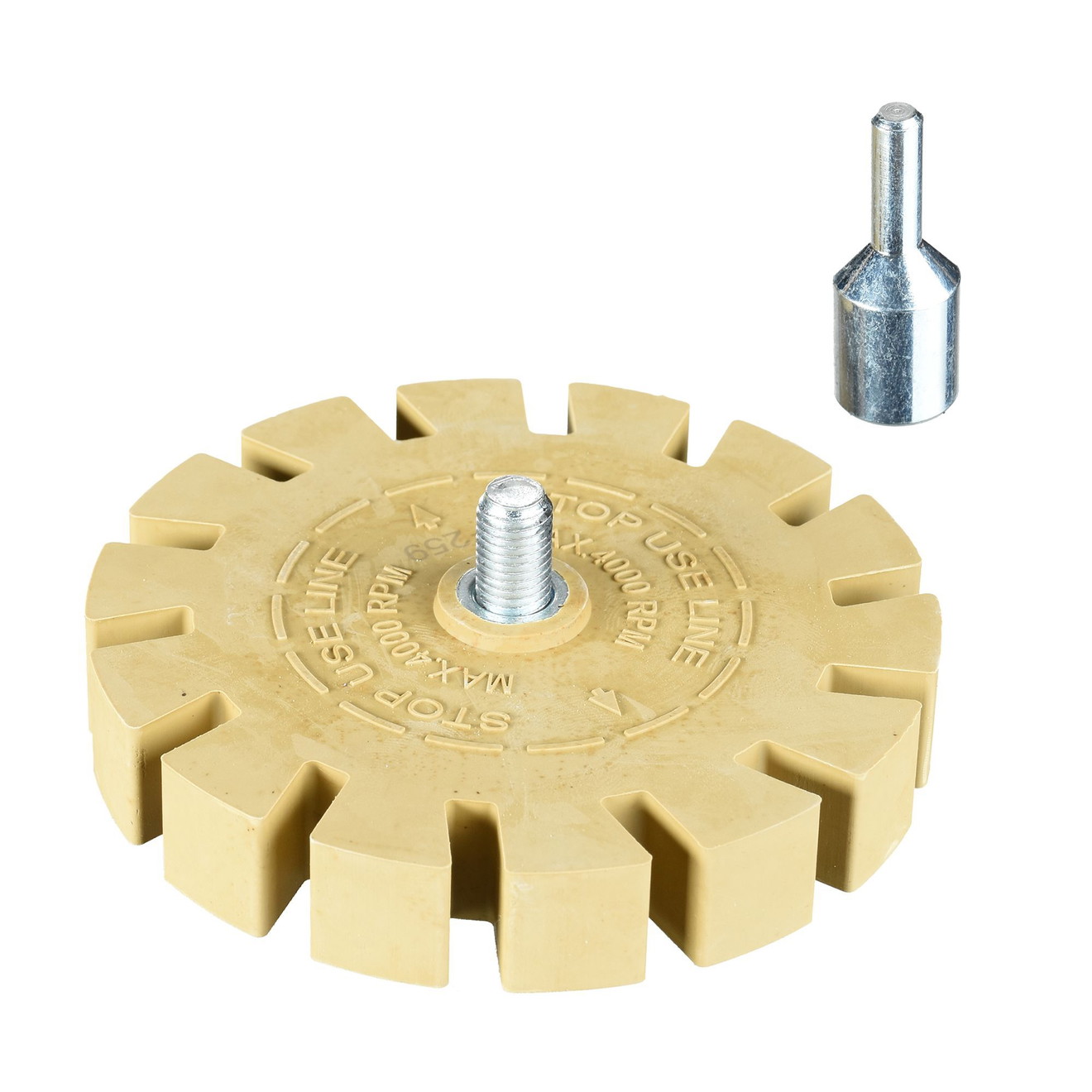 ShineMate 75mm Kleber-Radierer Eraser Pad Zahnung Spannfutteraufsatz